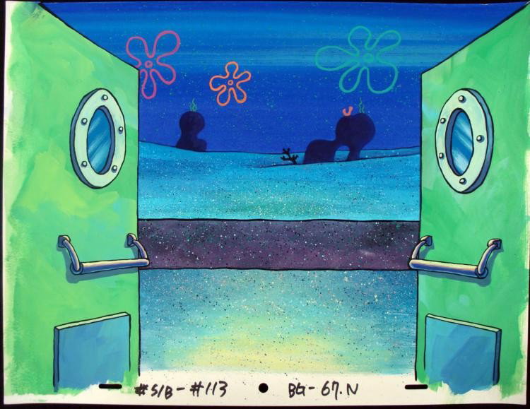 Spongebob Original Production Background Back Doors:  Normal 0 false false false MicrosoftInternetExplorer4 /* Style Definitions */ table.MsoNormalTable{mso-style-name:"Table Normal";mso-tstyle-rowband-size:0;mso-tstyle-colband-size:0;mso-style-no