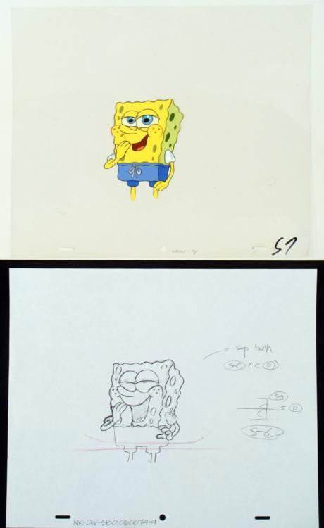 SpongeBob Original Production Cel & Drawing Pajamas: Normal 0 false false false MicrosoftInternetExplorer4 /* Style Definitions */ table.MsoNormalTable{mso-style-name:"Table Normal";mso-tstyle-rowband-size:0;mso-tstyle-colband-size:0;mso-style-noshow:ye
