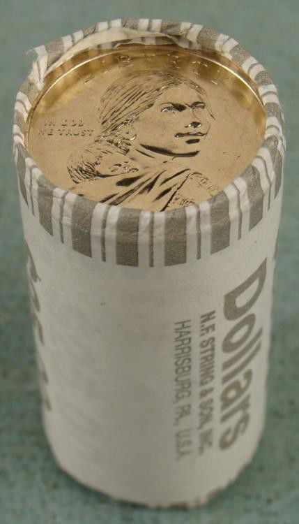 1 Bank Roll 2010-P UNC Sacagawea Dollars: This is an original bank wrapped roll of 2010-P Sacagawea dollars, containing 25 coins. * Condition: Mint, Gem uncirculatedNote: Roll you receive may look slightly different from the one shown *