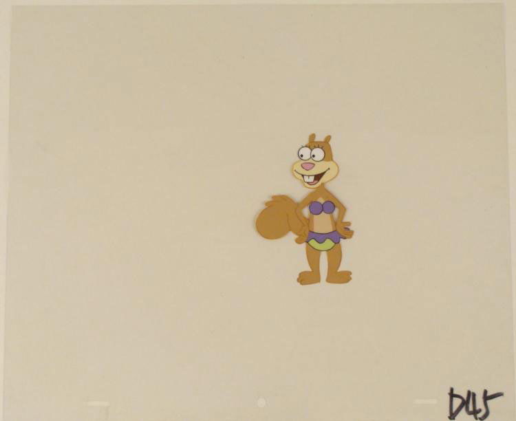 Animation Art Spongebob That's Quite Nifty Cel Original: This original animation cel is from the Nickelodeon TV show SpongeBob Squarepants. The story takes place under the deep blue sea in Bikini Bottom, where SpongeBob resides. Sp
