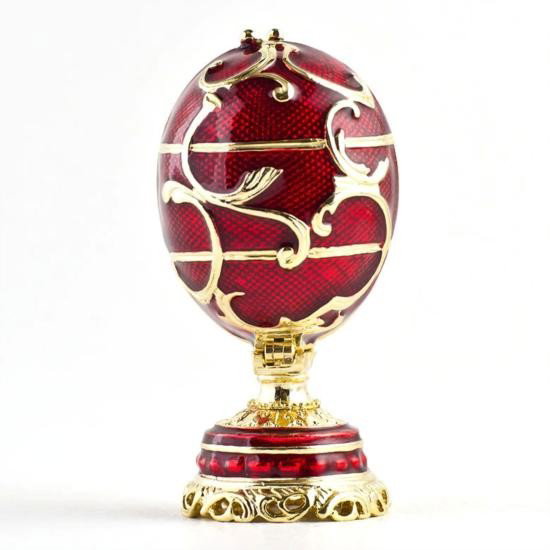Miniature Flowers Basket Faberge Egg: Miniature Flowers Basket Faberge Style Egg, Dimensions: 4.5in (H) X 2in (D), Materials Pewter, Enamel, Crystals.
