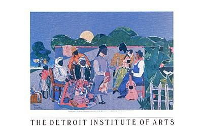 Romare Bearden : Quilting Time *: Artist: Romare BeardenTitle: Quilting Time *Image Size: 17.25 x 25.375 inches.Paper Size: 24 x 36 inches.
