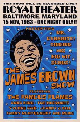 James Brown, Baltimore, 1963: Artist: AnonymousTitle: James Brown, Baltimore, 1963Medium: PrintPaper Size: 23 x 15Image Size: 22 x 14
