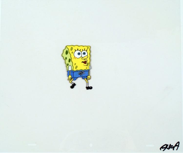 Spongebob Animation Original Production Cel -Dude!: Normal 0 false false false MicrosoftInternetExplorer4 /* Style Definitions */ table.MsoNormalTable{mso-style-name:"Table Normal";mso-tstyle-rowband-size:0;mso-tstyle-colband-size:0;mso-style-noshow:ye