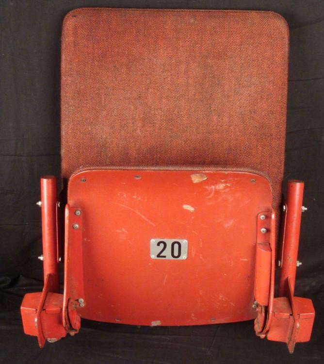 Original Chicago Stadium Seat Chair Bulls, Blackhawks: This seat was part of the original seating at the old Chicago Stadium. It was there during Blackhawks games, and throughout the era when the Bulls dominated the court. The seat is red and 
