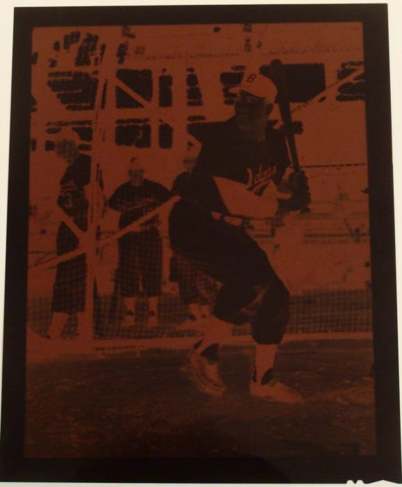 Duke Snider Original Professional Negative Photograph: This is something that you will not see often. Here we have a 8x10 professional negative of one of baseball's greats, Duke Snider. We believe that this negative was possibly taken for a ma