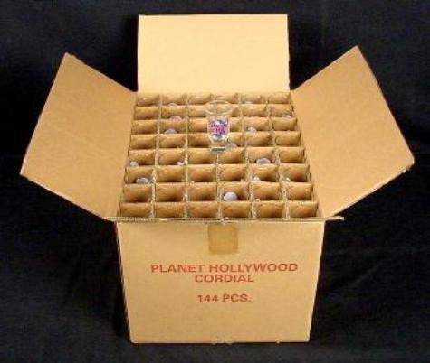 Planet Hollywood WASHINGTON DC Shot Glass Case/144 MIB: This is a case of 144 shot glasses from Planet Hollywood WASHINGTON, DC. They are in mint condition, and come in the original box. These shots are now rare, because the location is no longer open. Eac