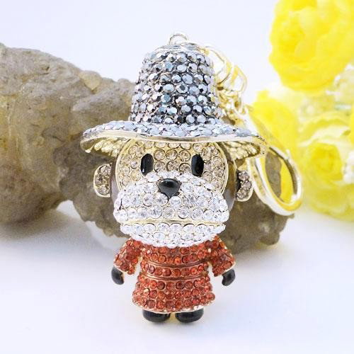 Swarovski Crystal Purse Charm Monkey: Swarovski Crystal Purse Charm Monkey MWF2319
