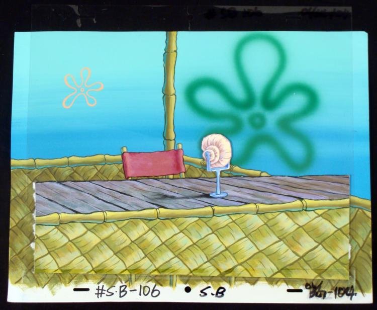 Spongebob Orig Production Cel & Background Announcer: Normal 0 false false false MicrosoftInternetExplorer4 /* Style Definitions */ table.MsoNormalTable{mso-style-name:"Table Normal";mso-tstyle-rowband-size:0;mso-tstyle-colband-size:0;mso-style-noshow:ye