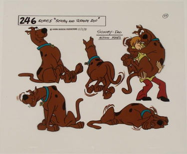 Scooby Doo In Action Original Model Cel Animation Art Apr 05