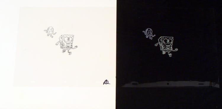 Two Production Doing the Wave Spongebob Original Cels: Normal 0 false false false MicrosoftInternetExplorer4 /* Style Definitions */ table.MsoNormalTable{mso-style-name:"Table Normal";mso-tstyle-rowband-size:0;mso-tstyle-colband-size:0;mso-style-noshow:ye