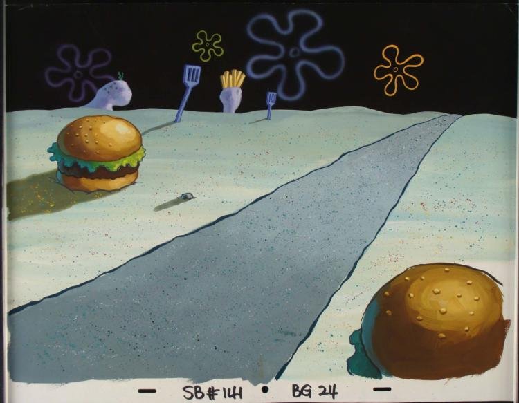 Spongebob Production Background Hamburger Road Original: Normal 0 false false false MicrosoftInternetExplorer4 /* Style Definitions */ table.MsoNormalTable{mso-style-name:"Table Normal";mso-tstyle-rowband-size:0;mso-tstyle-colband-size:0;mso-style-noshow:ye