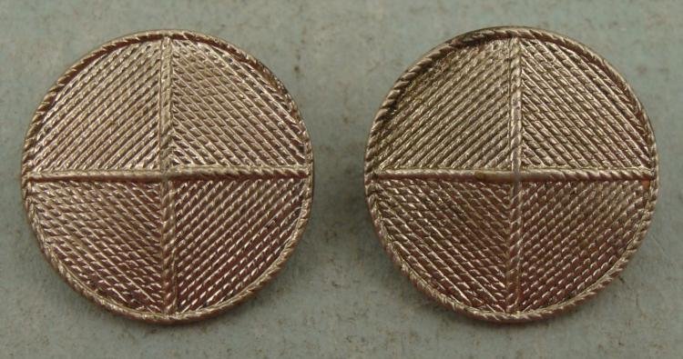 2 WII Military Service Pins Maker Marked: 2 WWII Military Service Pins * Maker Marked on reverse side