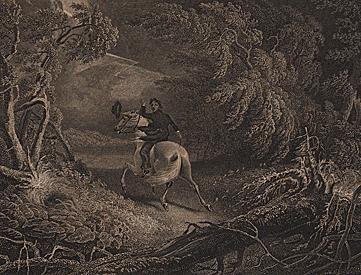 ORIGINAL Antique PRINT scene- THE STORM: ORIGINAL Antique PRINT scene- THE STORM (NOT A REPRODUCTION) that was createdand produced, using a wood cut (Scene carved out of a wood block). One of several that were found in an 1858 Southern A