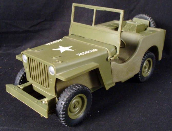 Vintage Wwii Jeep 13x5" Regal China Jim Beam Decanter