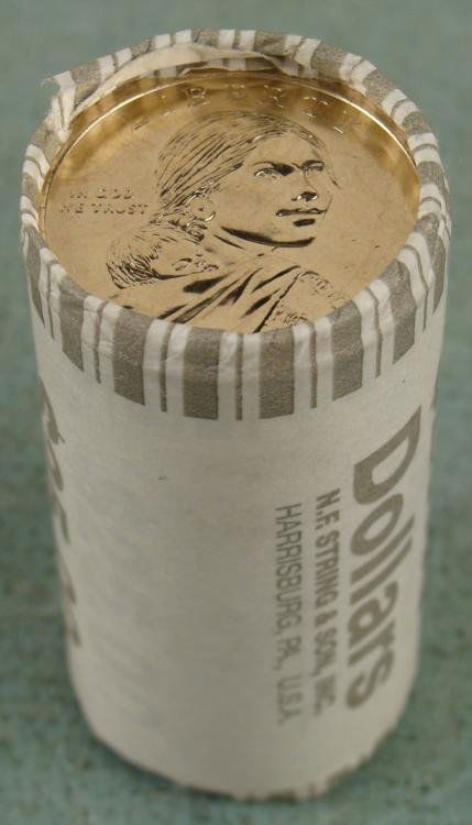 1 Bank Roll 2010-P UNC Sacagawea Dollars: This is an original bank wrapped roll of 2010-P Sacagawea dollars, containing 25 coins. * Condition: Mint, Gem uncirculatedNote: Roll you receive may look slightly different from the one shown *