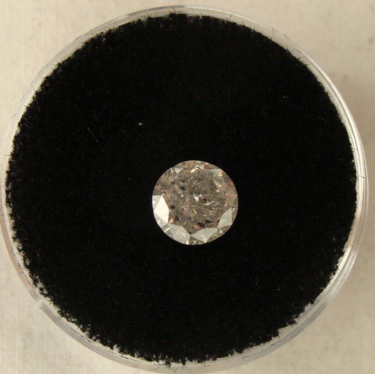 1.10 Carat White Diamond Grade H Clarity I-1: GEM TYPE: DIAMONDQTY: 1TOTAL CT WEIGHT: 1.10COLOR: WHITECLARITY: I-1GRADE: HCOMMENT: ROUND