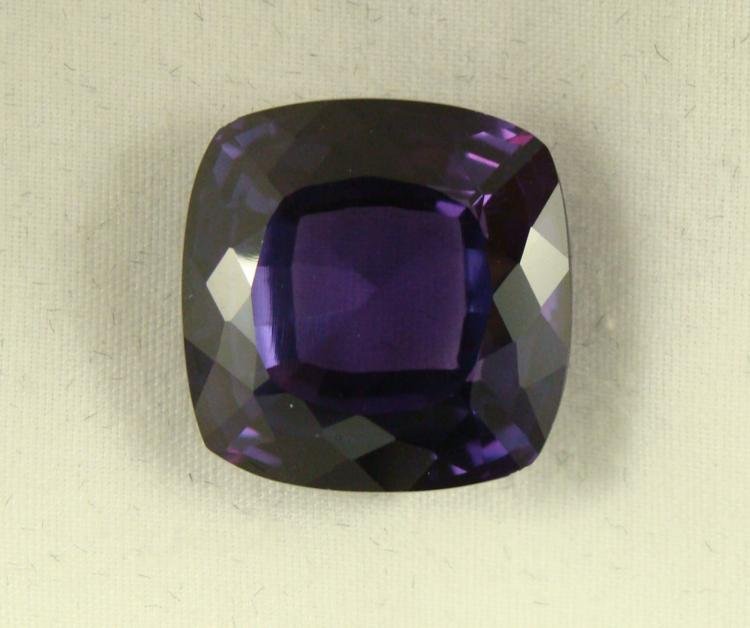 31.89 CT PINK PURPLE ALEXANDRITE CUSHION GEMSTONE: GEM TYPE: ALEXANDRITEQTY: 1TOTAL CT WEIGHT: 31.89COLOR: PURP/PINK PURPCLARITY: IFGRADE: LABCOMMENT: CUSHION