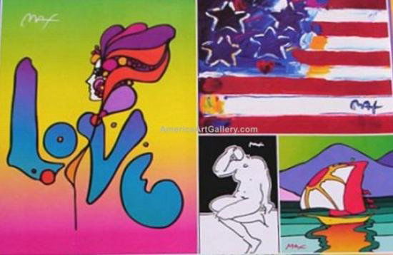 Rare! Peter Max Out Of Print! Love Exibition Poster: PETER MAX RETROSPECTIVE EXHIBITION POSTER PRINT HIGHEST EXCELLENT QUALITY ORIGINAL FINE ART POSTER PRINTBY ARTIST PETER MAX!PETER MAX RETROSPECTIVE EXHIBITION POSTER PRINT. This is your opportunity to