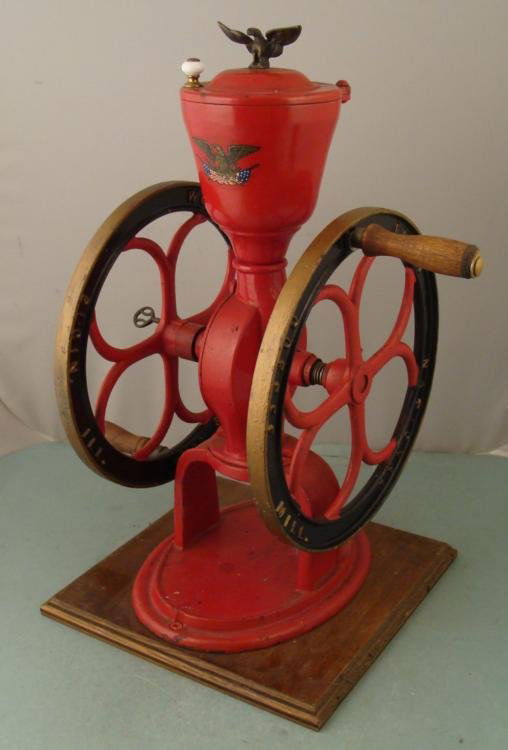 Antique Elgin National Coffee Mill Large Store Grinder Jun 25, 2012