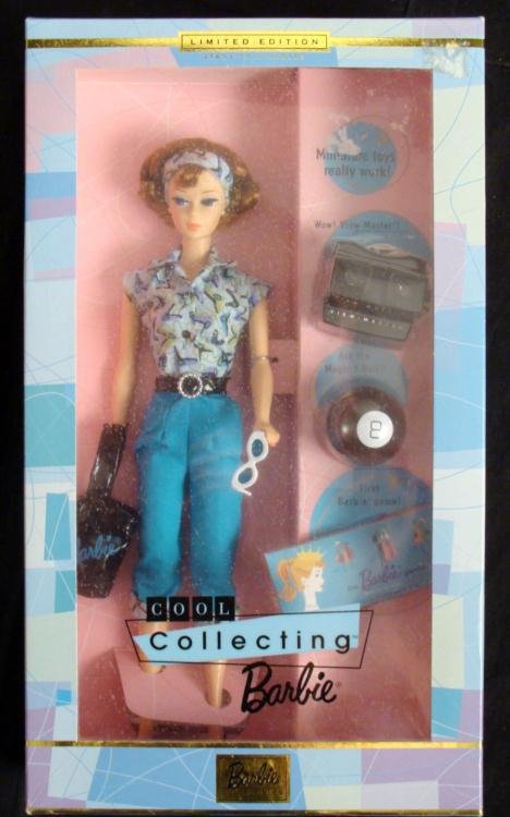 Cool Collecting Limited Edition Barbie Doll MIB: Cool Collecting Limited Edition Barbie Doll * * Even Barbie is into toys. The favorites in her collection are toys from her childhood. Our miniature reproductions are pictured here; all playable, all 