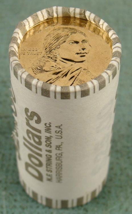 1 Bank Roll 2011-D UNC Sacagawea Dollars: This is an original bank wrapped roll of 2011-D Sacagawea dollars, containing 25 coins. * Condition: Mint, Gem uncirculatedNote: Roll you receive may look slightly different from the one shown *