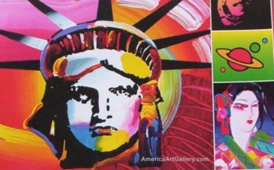 Rare Peter Max Out Of Print! Liberty Exibition Poster: PETER MAX RETROSPECTIVE EXHIBITION POSTER PRINT HIGHEST EXCELLENT QUALITY ORIGINAL FINE ART POSTER PRINTBY ARTIST PETER MAX!PETER MAX RETROSPECTIVE EXHIBITION POSTER PRINT. This is your opportunity to