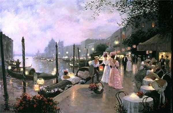 Christa Kieffer - Night Festival in Venice: Artist: Christa Kieffer * Title: Night Festival in Venice * Medium: Lithograph * Edition Size: 750 * : First edition, Signed & numbered ed. 750, Somerset House 2001 *