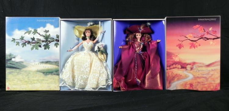 Autumn Glory and Summer Splendor Barbie Mint in Box: No matter what season, what occasion, or what event, there is a Barbie doll for that. Being around for over 50 years, it makes sense that there is a Barbie doll for anything you can think of.&nb