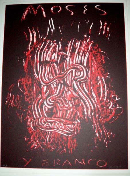 Ed Moses Signed LE Art Print Moses y Bronco: A fury of lines and brushstrokes make up this terrific art print. * Artist: Ed MosesSignature: Signed by the artistTitle: "Moses y Bronco"Medium: Lithograph on paperSize: 31.5" x 23.5" Edition: Limite