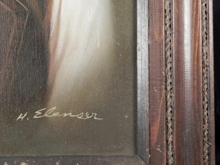 Original Painting: John Wayne by H. Elenser -Framed - 3