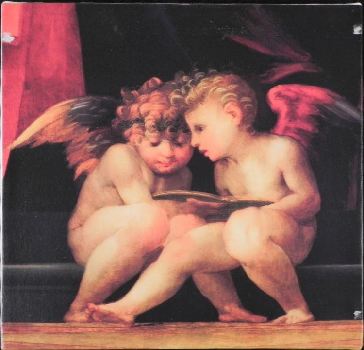 Angeli Florentino Angel Babies Print On Canvas Art