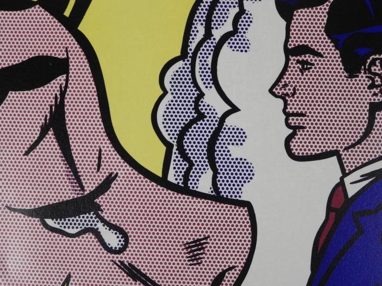 Thinking of Him Roy Lichtenstein Print Canvas Art - 2
