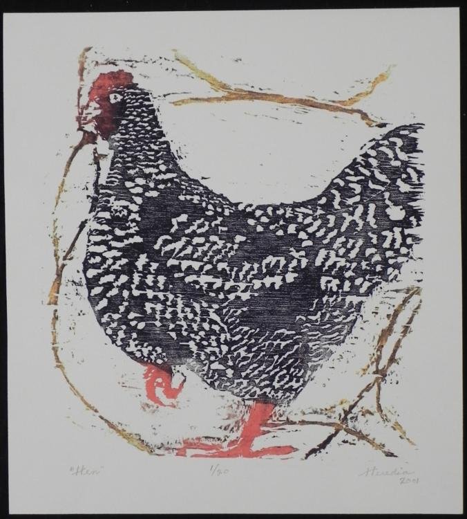 Betty Snyder Rees Original Signed Numberd Print Hen