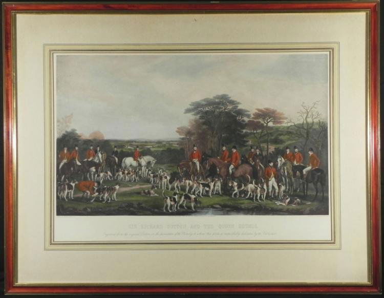 Antique Print Sir Richard Sutton & Quorn Hounds -Frmd - Dec 05, 2012 | Universal Live in IL
