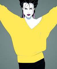 Commem #8 by Patrick Nagel Serigraph Original 24x36: Commemorative #8 by Patrick Nagel Serigraph Original. MINT Perfect Condition