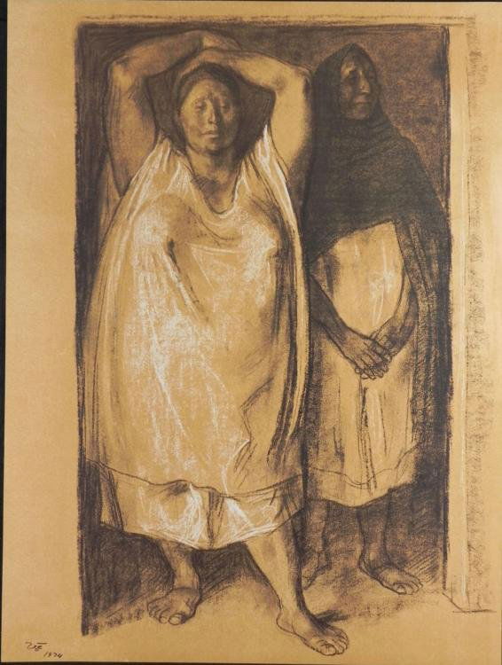 Francisco Zuniga Art Print Mother & Daughter