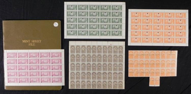150+ Specimen Stamps Blocks Ecuador, Haiti Vintage,Book: Here is a collection of over 150 stamps, in sheets, blocks, and partial sheets, all vintage and all unused, in mint condition. They come in a Mint Sheet File. Included are 50 Ecuador 10 centavos, 29 E