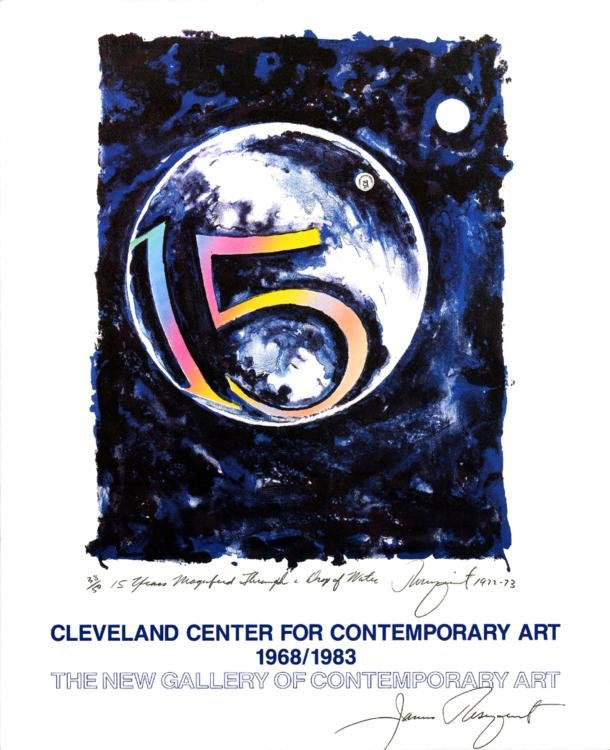 James Rosenquist 15 Years Magnified S/N Print: * Artist: James Rosenquist * Title: 15 Years Magnified Through a Drop of Water * Medium: PrintEdition: 38/50 * Date: 1972-73Signature: Signed and numbered by artist * Size: 22" x 18" * Condition: Exce