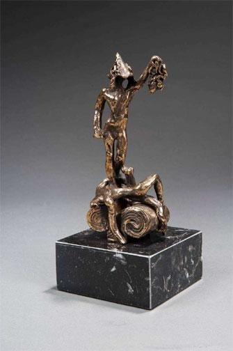 Dali Persee Perseus Bronze Sculpture -Clot Collection: This is an original Dali sculpture from the Clot Collection. * * The figure here is Perseus, and it was inspired by Dali's admiration for the masterpiece created by Benvenuto Cellini. * The Clot Colle