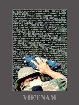 Peter Marlow Vietnam Memorial Wall Poster Print: This poster print is from a photograph that truly captures the emotion experienced by a soldier visiting the Vietnam Memorial. * Artist: Peter Marlow Title: Vietnam Memorial WallMedium: Print on paper