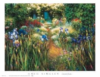 Greg Singley Floral Art Print Secluded Garden