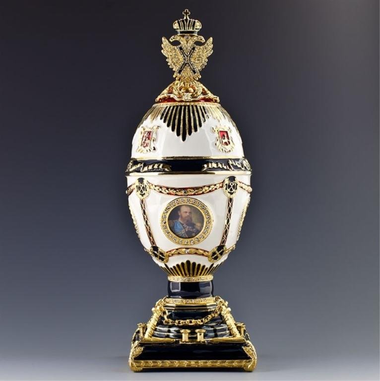 Imperial Faberge Egg: Carl Faberge was a Russian jeweler of French origin, best known for the famous eggs, made in the style of genuine Easter eggs, but using precious metals and gemstones. Russian Czars commis