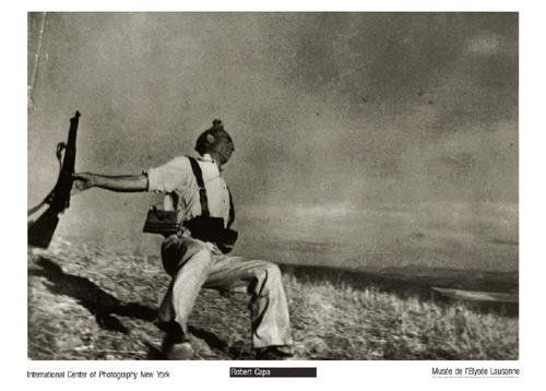 Robert Capa Loyalist Soldier Spanish Civil War 1938: Artist: Robert Capa * Title: Loyalist Soldier, Spanish Civil War * Medium: PrintImage size: 17 1/2" x 24 7/8"Paper size: 19 3/4" x 27 5/8" * Date: 1938Condition: ExcellentNotes: Limited stock availabl