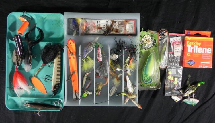 Various Fishing Equipment Baits, Lures, Line, Hooks - 2