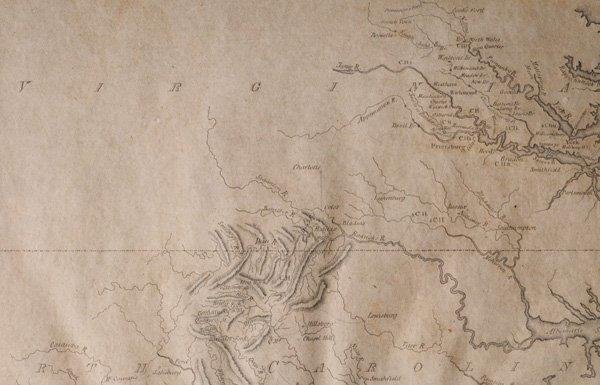 Revolutionary War Map of the Southeast US - 4