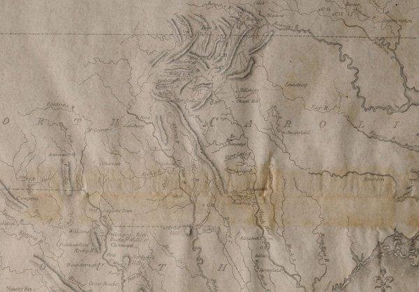 Revolutionary War Map of the Southeast US - 5