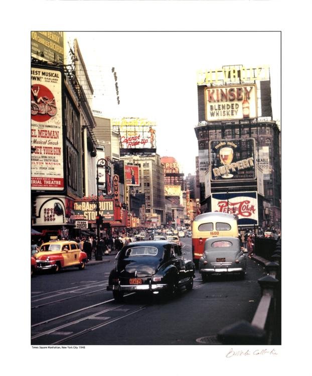 Brian Merlis Time Square Manhattan NYC 1948 Giclee (1 of 1)