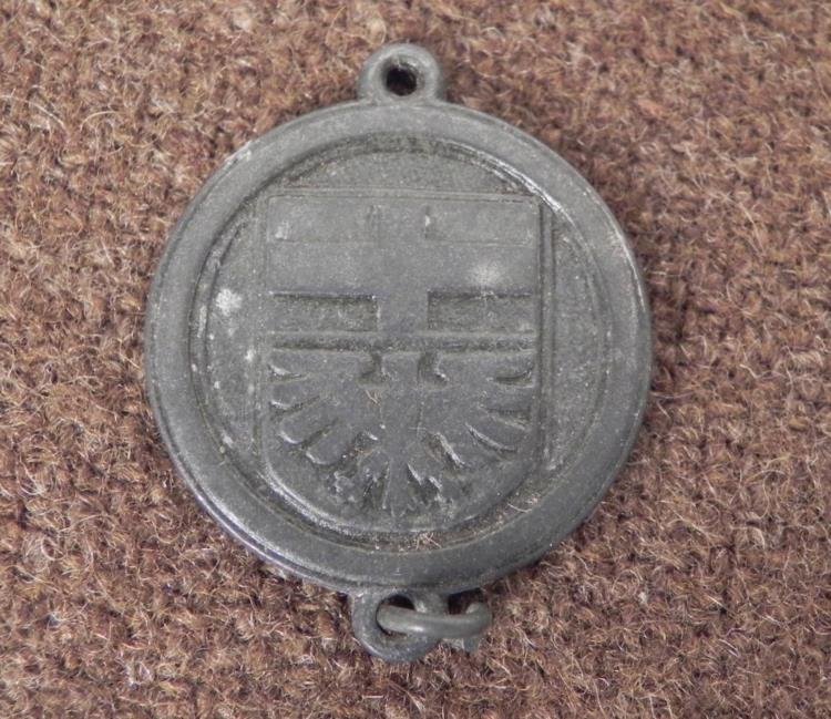 NAZI MEDAL WHW GAU MOSELLAND-KRIEGS WHW 1942/43: NAZI MEDAL WHW GAU MOSELLAND-KRIEGS WHW 1942/43-MAKER MARKED * MAKER: A HR WEILER *