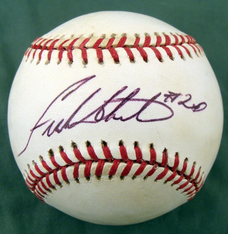 Frank White Kansas City Royals Autographed Baseball: After going to college at Longview Community in * Lee Summit, Missouri, Frank White rose through the minors to reach the big leagues. Though initially disliked by fans because he displaced the popular